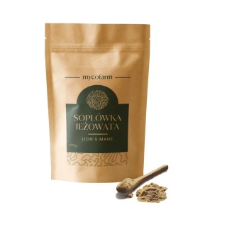 Dwupak: Soplówka jeżowata – suszony i zmielony grzyb funkcjonalny z Polski, 2 × 100 g